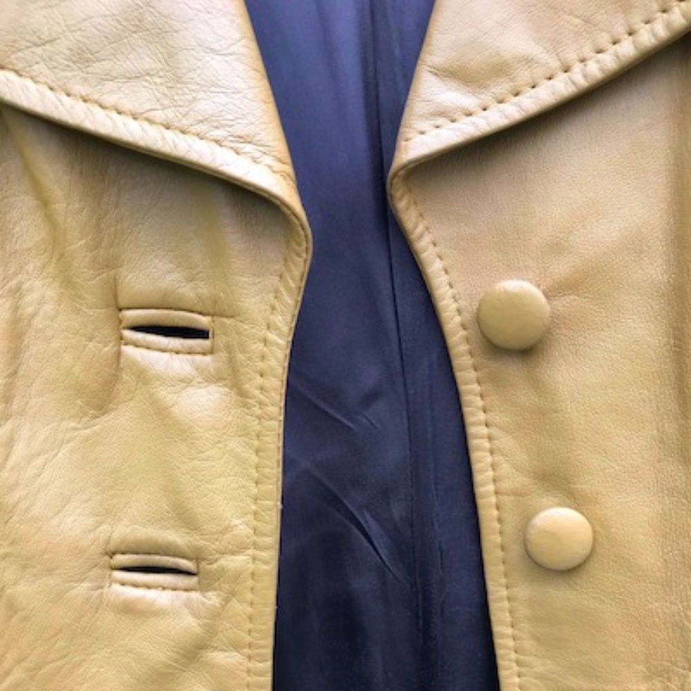 🌟ALL🌟STAR Posh💫Party Hostess💐Pick 🎉Rare ONLY $199 70’s Vintage Leather Coat - Picture 5 of 16
